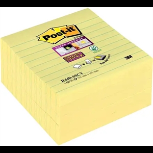 3M Zestawy samoprzylepnych notesów Post-it w formacie Z o wymiarach 101 x 101 mm, w linie, kolor żółty